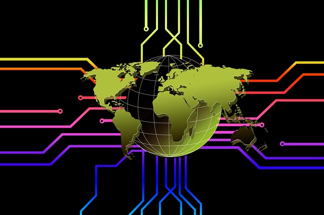 An image of the earth with lines of connectivity, representing how Akamai edge computing applications place data and processing power closer to the source or user.